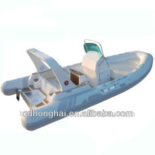 CE 6.8m teak floor rib boat with CE RIB680B